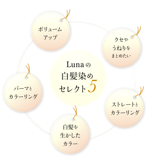 Lunaの白髪染めセレクト5